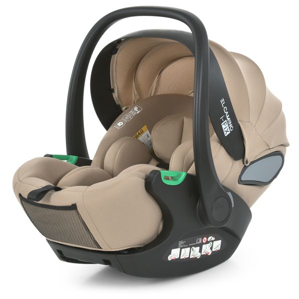 Автокресло-бебикокон EL CAMINO i-FIX (ME 1110 Natural Beige)