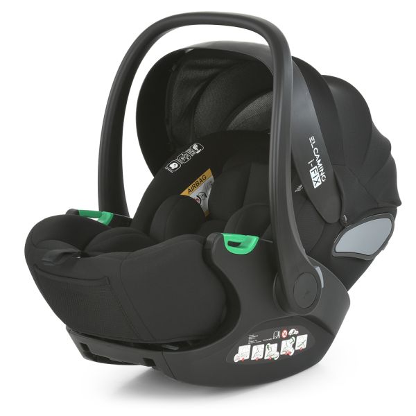 Автокресло-бебикокон EL CAMINO i-FIX (ME 1110 Moon Black)