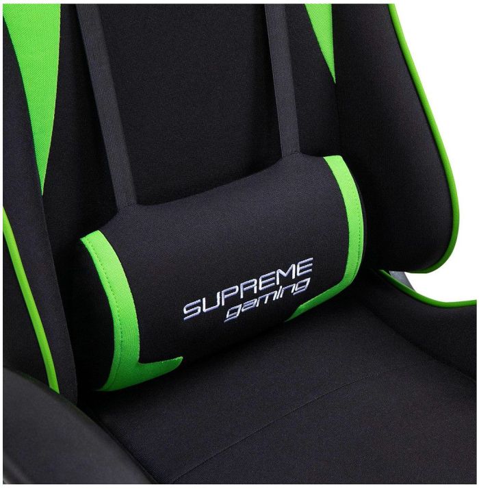 Компьютерное кресло из ткани PlayMaker Supreme Gaming 94560 Черно-зеленый