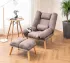 Раскладное кресло для отдыха Uszak DIOR с подставкой для ног | Серый