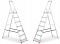 Одностороння алюмінієва драбина HIGHER 7-ступенева 125 кг