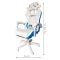 Комп'ютерне крісло KIDS ZONE KO27N Біло-голубий