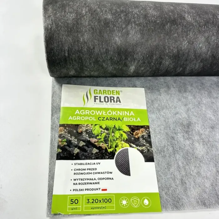 Агроволокно 50 г/м2 3.2м/100м Черно-Белое Garden Flora 
