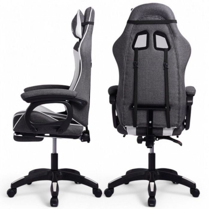 Комп'ютерне крісло із тканини LevelUp KO29SZ Сіро-чорний