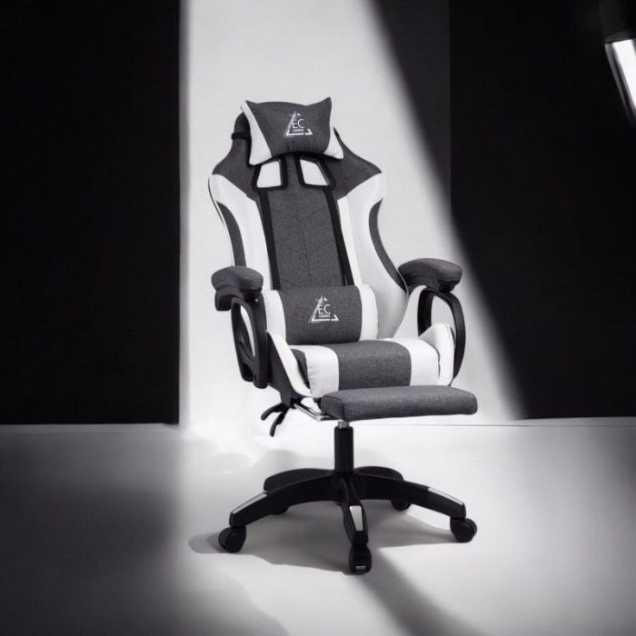 Комп'ютерне крісло із тканини LevelUp KO29GRAF Сіро-білий