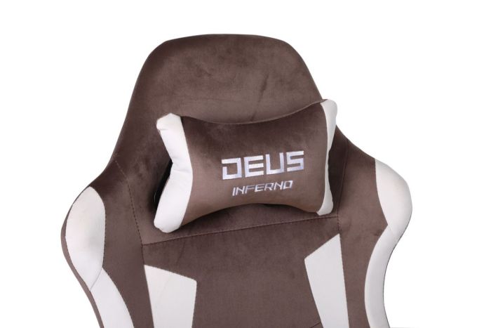 Комп'ютерне крісло із замші DEUS Inferno Коричневий