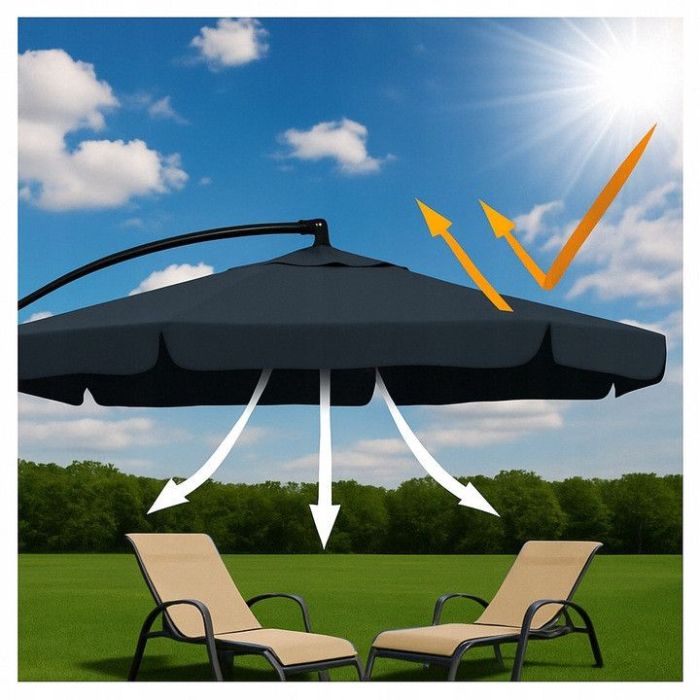 Парасоля садова з нахилом Ideal Garden YN7011 Коричневий