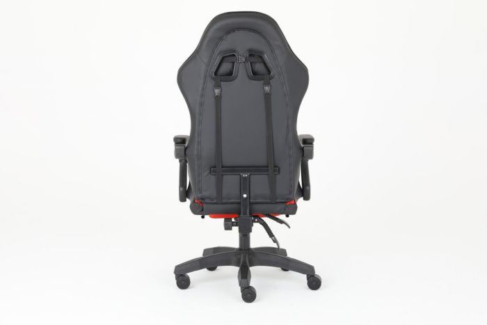 Комп‘ютерне крісло із підставкою для ніг CARBON Quattro Gaming Чорно-синій