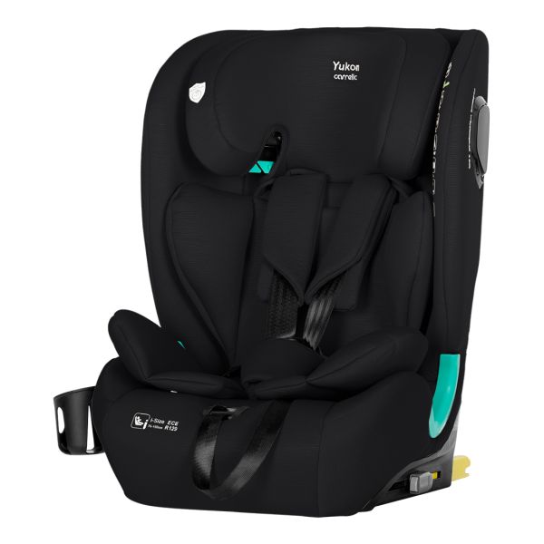 Дитяче Автокрісло CARRELLO Yukon (CRL-15808 Midnight Black) i-Size 76-150см ISOFIX з нахилом+підсклянник