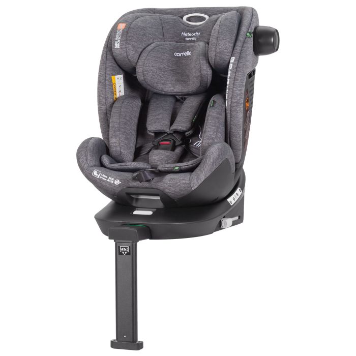 Дитяче Автокрісло CARRELLO Meteorit+ (CRL-17515 Marble Grey) i-Size 40-150см ISOFIX, поворот, опор.стійка