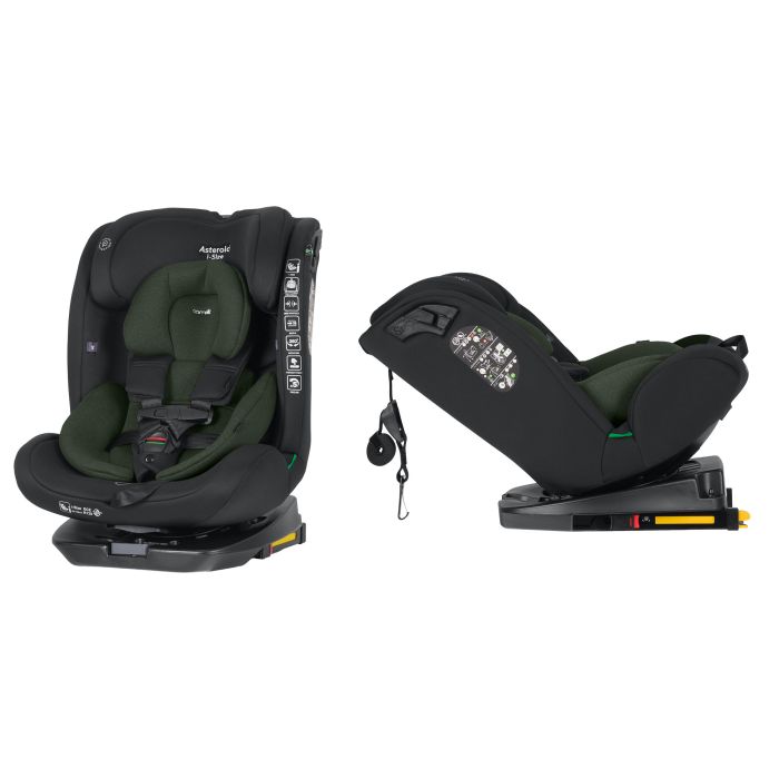 Дитяче Автокрісло CARRELLO Asteroid i-Size (CRL-17001 Hunter Green) 40-150см ISOFIX, поворотне