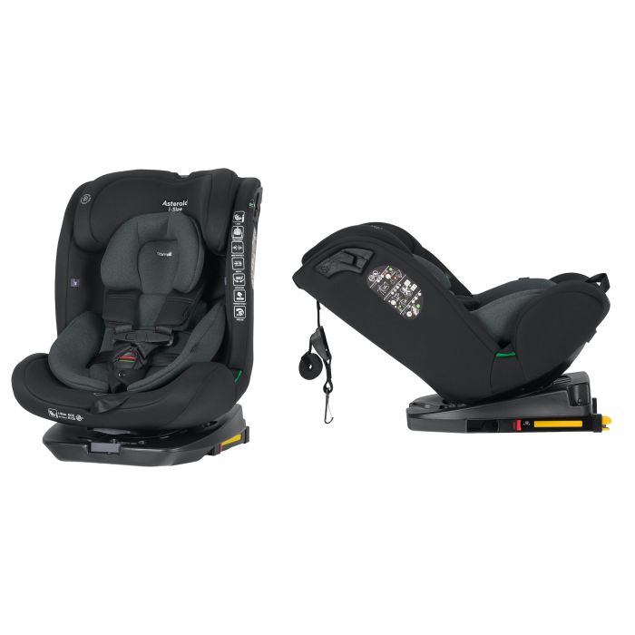 Дитяче Автокрісло CARRELLO Asteroid i-Size (CRL-17001 Magnet Gray) 40-150см ISOFIX, поворотне