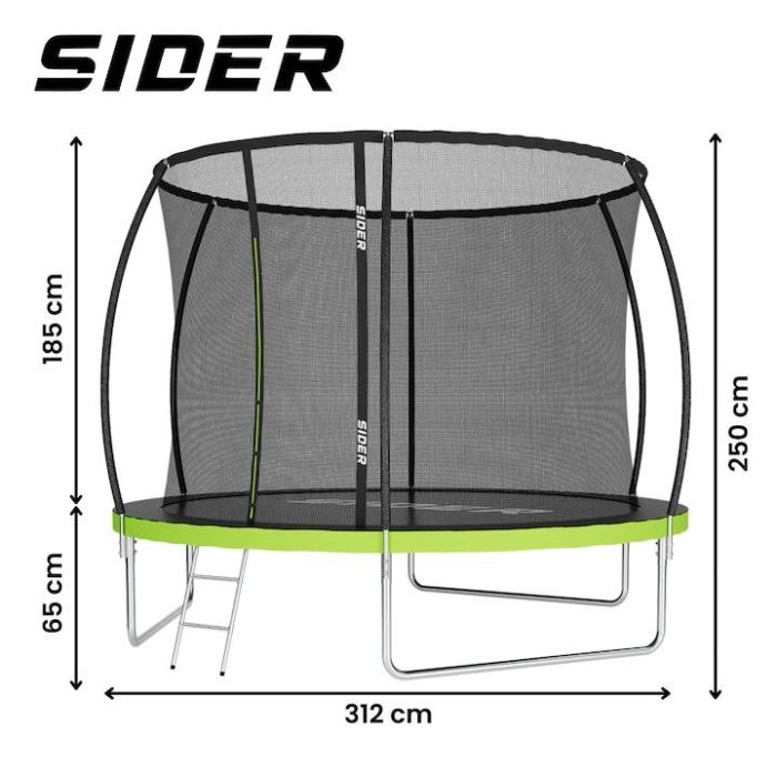 Батут із внутрішньою сіткою SIDER 10 FT 312 см