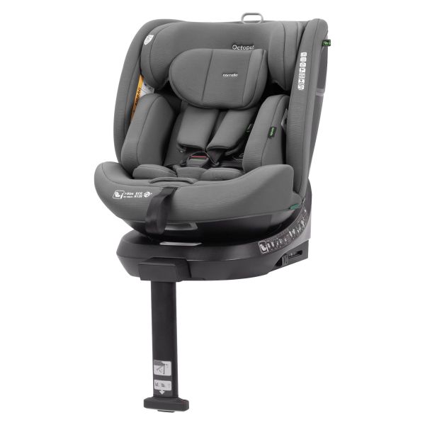 Дитяче Автокрісло CARRELLO Octopus (CRL-16002 Seashell Grey) i-Size 40-150см ISOFIX, поворот, опор.стійка