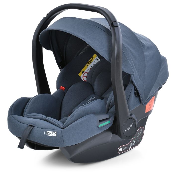 Автокрісло дитяче EL CAMINO i-KEEP (ME 1186 Melange Midnight Gray) зріст дитини 40-87см