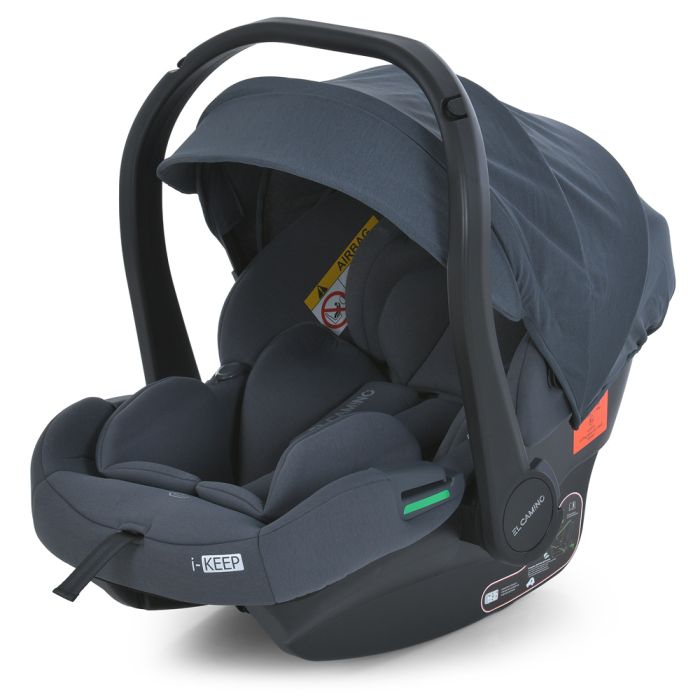 Дитяче автокрісло EL CAMINO i-KEEP (ME 1186 Melange Rock Gray) зростання дитини 40-87см